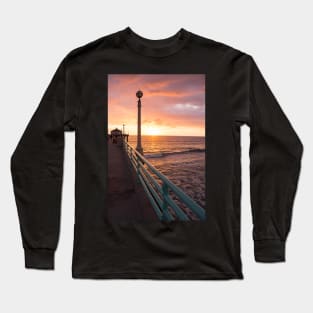 Sunset at Manhattan Beach Long Sleeve T-Shirt